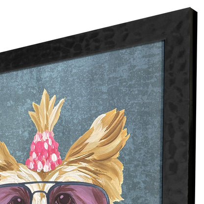 Set Of Two Whimsy Dog IV Black Framed Wall Art HomeRoots