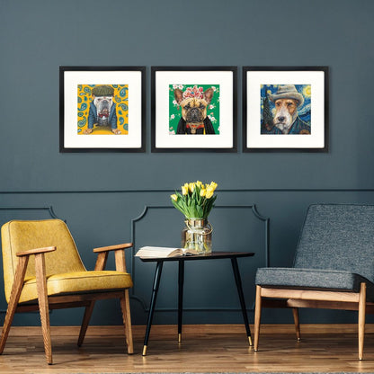Set Of Three Master Dogs I Black Framed Wall Art HomeRoots