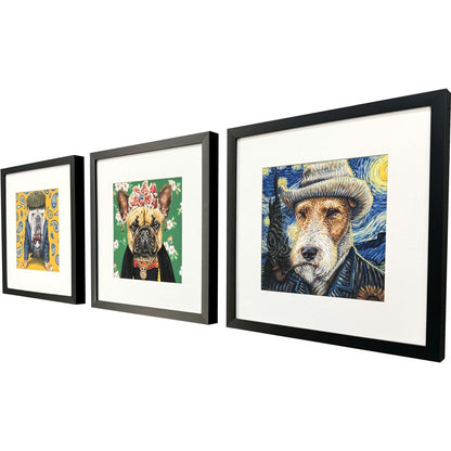 Set Of Three Master Dogs I Black Framed Wall Art HomeRoots