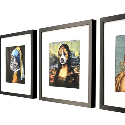 Set Of Three Master Dogs II Black Framed Wall Art HomeRoots