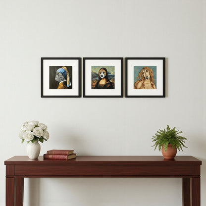 Set Of Three Master Dogs II Black Framed Wall Art HomeRoots