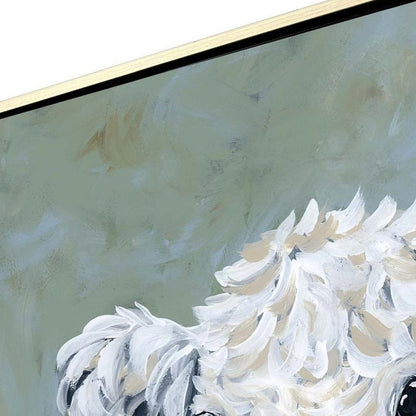 Peekaboo Cow Silver Floater Frame Wall Art HomeRoots