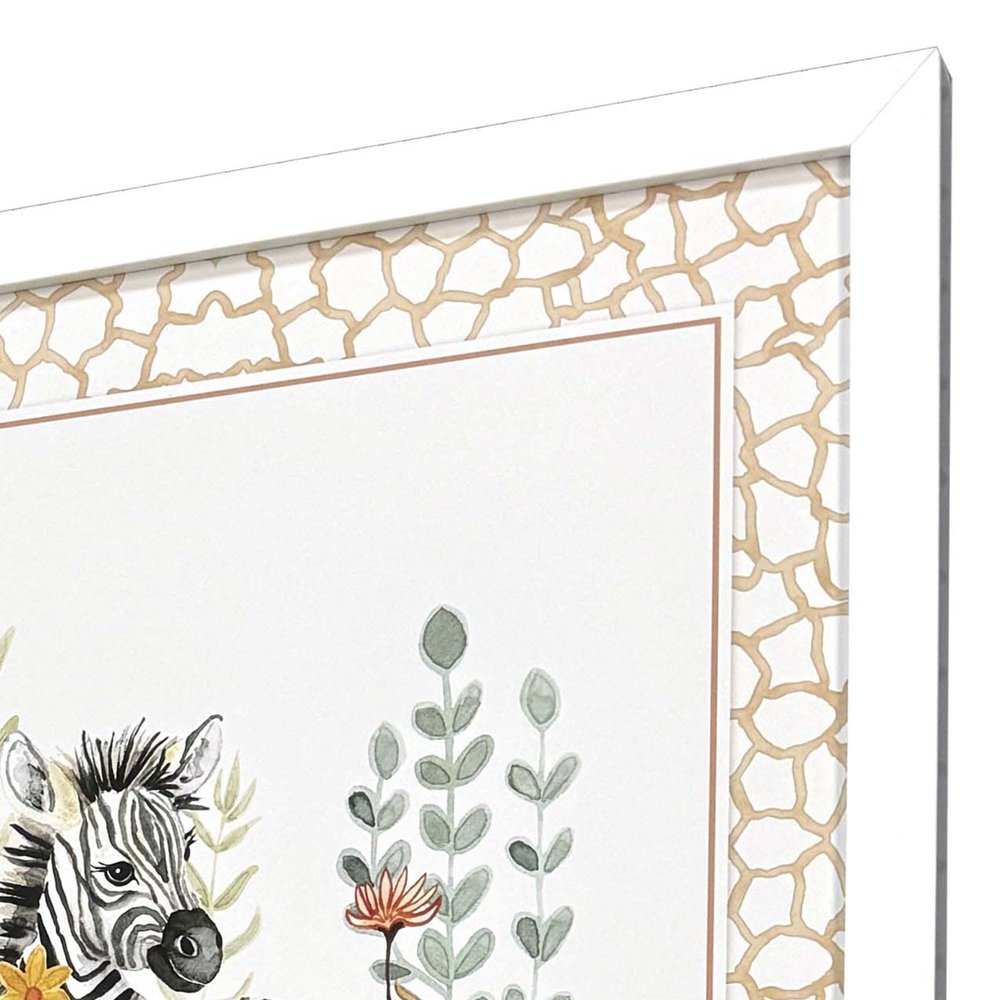 Set Of Four Youthful Animals White Framed Wall Art HomeRoots