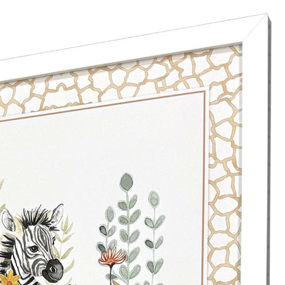 Set Of Four Youthful Animals White Framed Wall Art HomeRoots