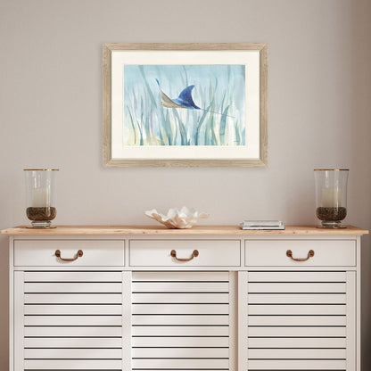 Undersea Ray Brown Framed Wall Art HomeRoots