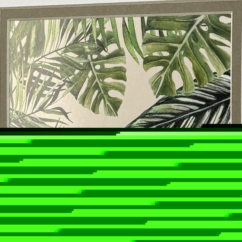 Set Of Two Jungle Hangout Distressed White Framed Wall Art HomeRoots