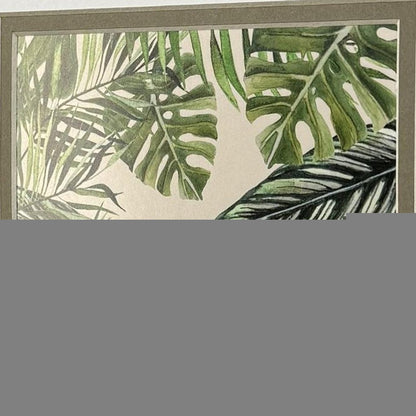 Set Of Two Jungle Hangout Distressed White Framed Wall Art HomeRoots