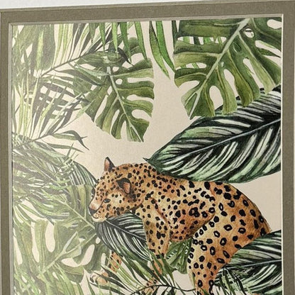 Set Of Two Jungle Hangout Distressed White Framed Wall Art HomeRoots