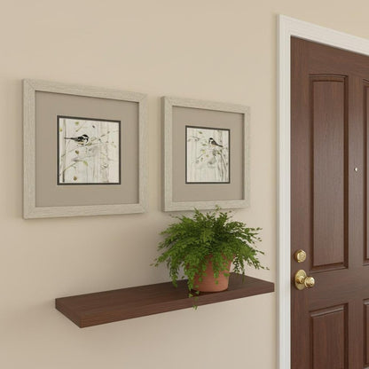 Set Of Two Heavenly Spring Distressed White Framed Wall Art HomeRoots