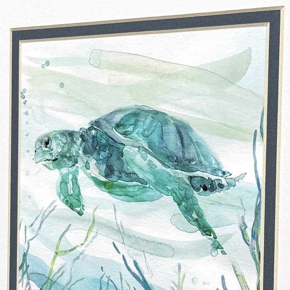 Set Of Two Tropical Current White Framed Wall Art HomeRoots