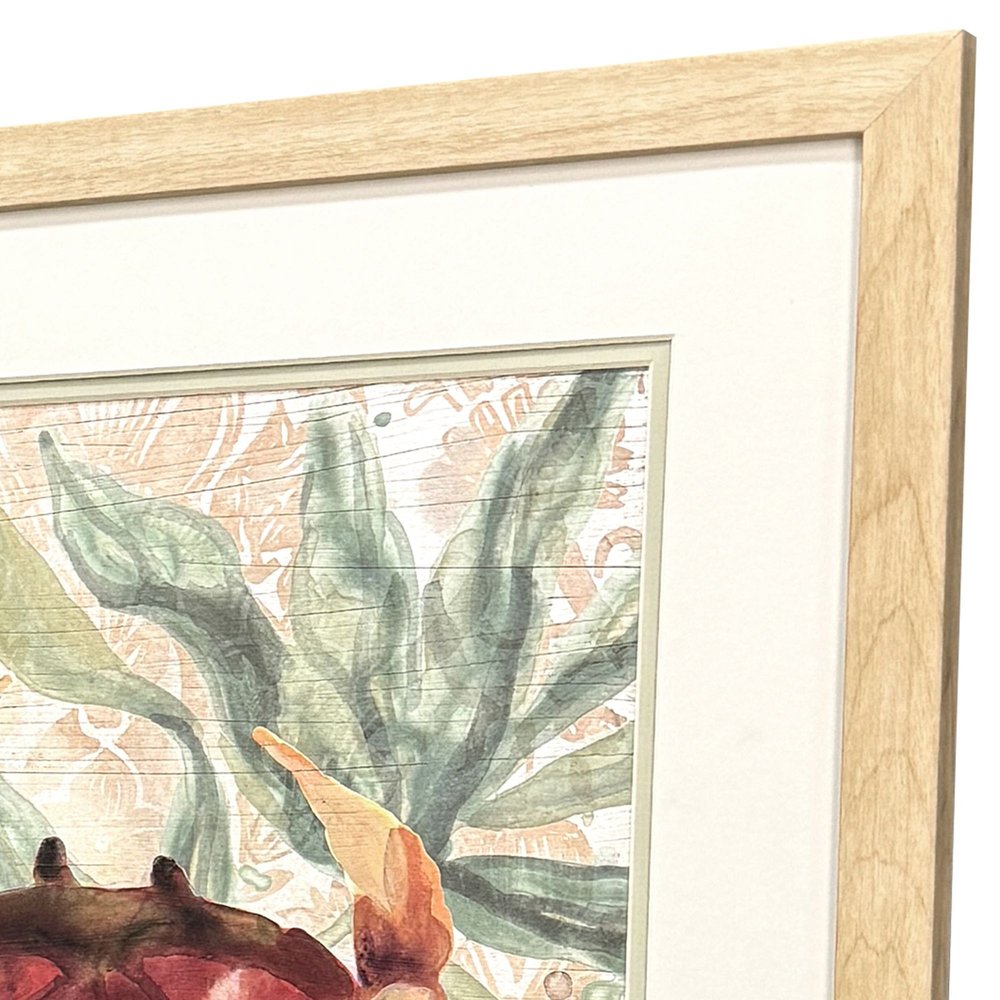 Set Of Two Crabby Melody Brown Framed Wall Art HomeRoots