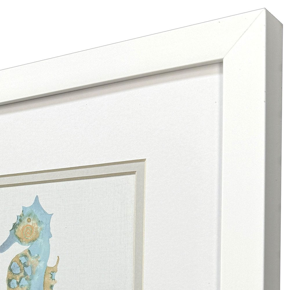 Set Of Two Sea Creatures I White Framed Wall Art HomeRoots
