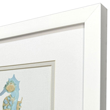 Set Of Two Sea Creatures I White Framed Wall Art HomeRoots