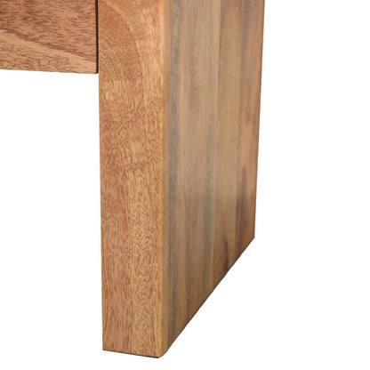 16" Brown Solid Wood One Drawer Nightstand HomeRoots