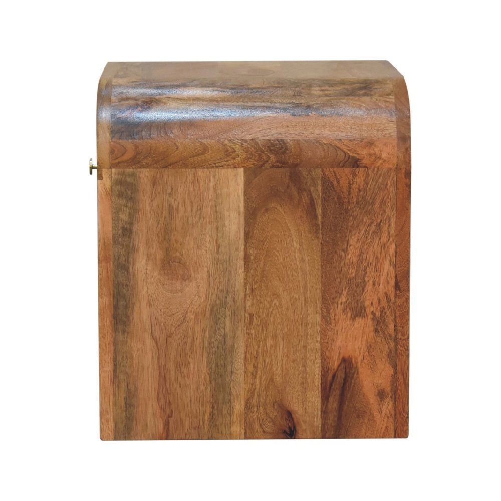 16" Brown Solid Wood One Drawer Nightstand HomeRoots