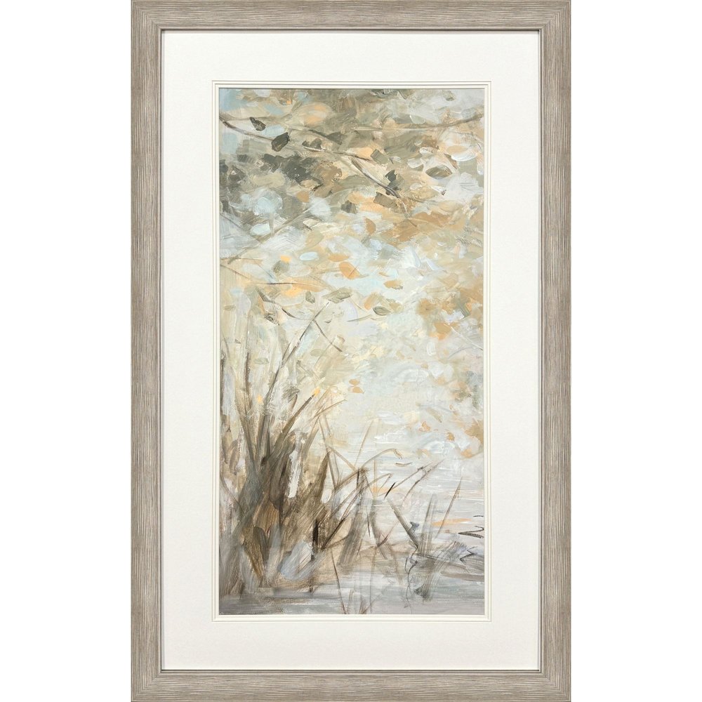 Illuminated Landscape I Distressed Silver Framed Wall Art HomeRoots