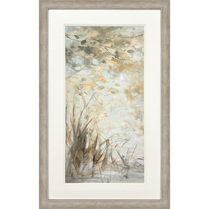 Illuminated Landscape I Distressed Silver Framed Wall Art HomeRoots