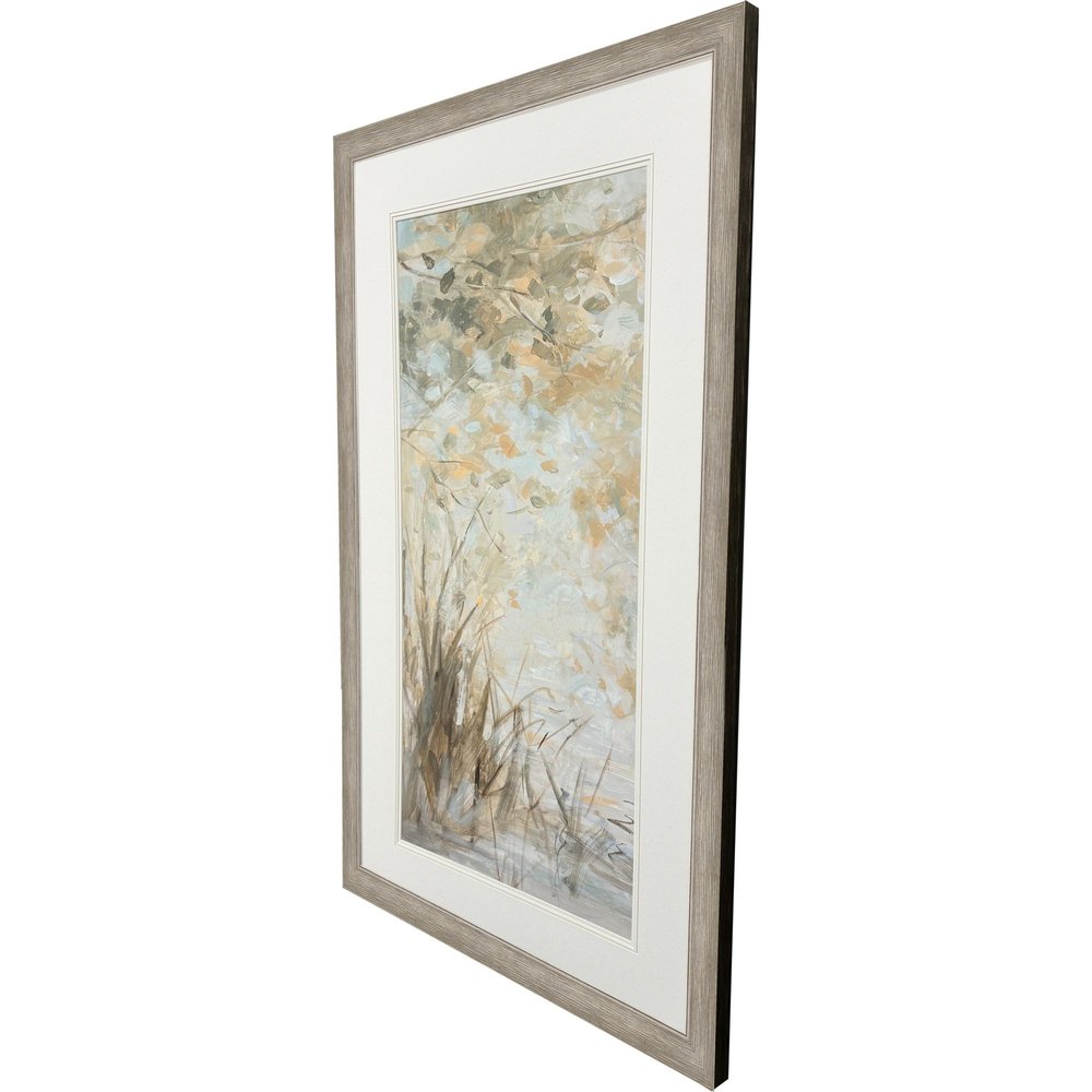 Illuminated Landscape I Distressed Silver Framed Wall Art HomeRoots