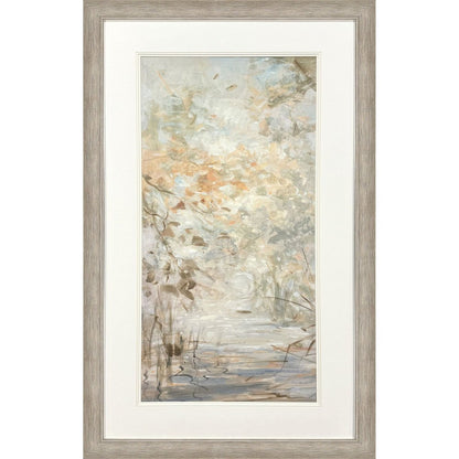 Illuminated Landscape II Distressed Silver Framed Wall Art HomeRoots