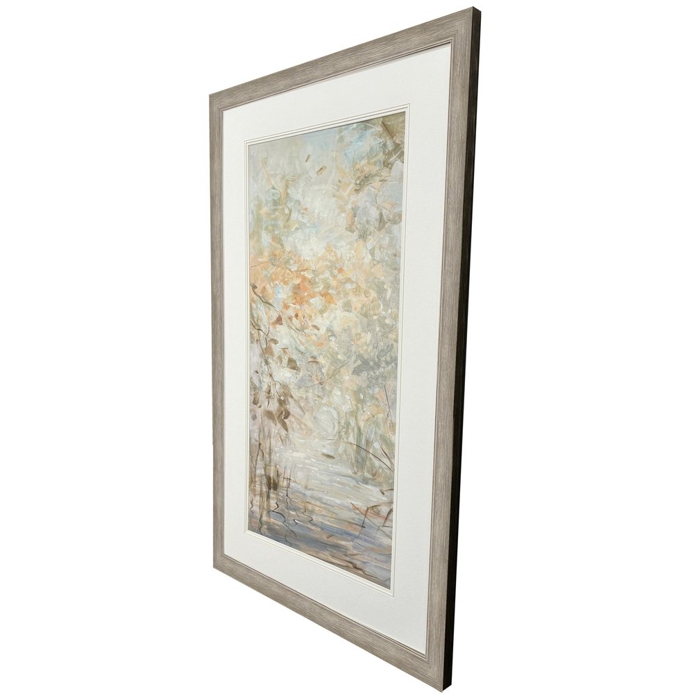 Illuminated Landscape II Distressed Silver Framed Wall Art HomeRoots