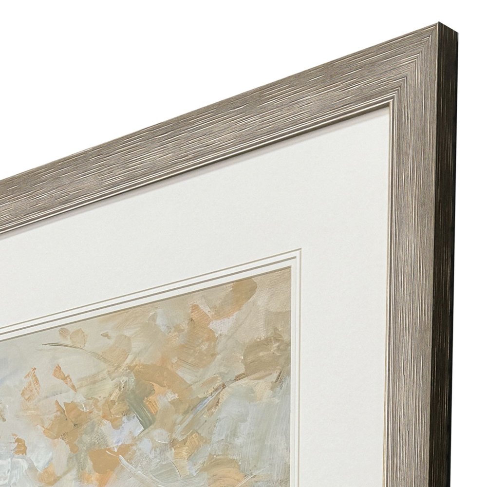 Illuminated Landscape III Distressed Silver Framed Wall Art HomeRoots