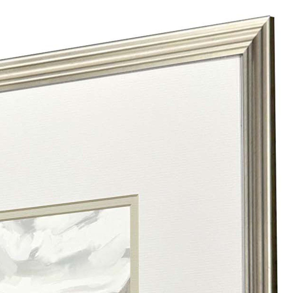 Set Of Four Easy Day Silver Framed Wall Art HomeRoots
