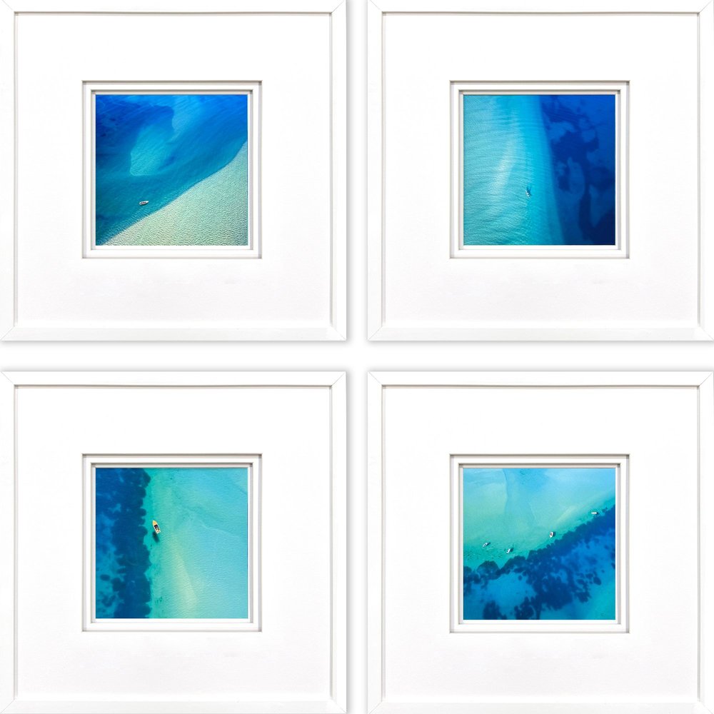 Set Of Four Nature From Above White Framed Wall Art HomeRoots