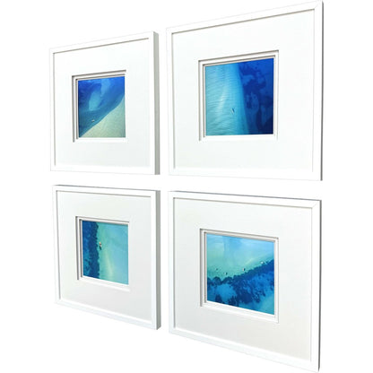 Set Of Four Nature From Above White Framed Wall Art HomeRoots