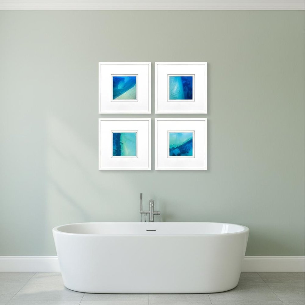 Set Of Four Nature From Above White Framed Wall Art HomeRoots