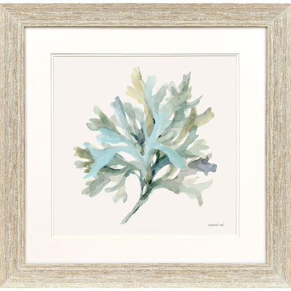 Coastal Bliss I Distressed White Framed Wall Art