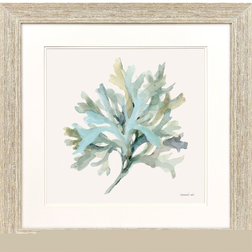 Coastal Bliss I Distressed White Framed Wall Art HomeRoots