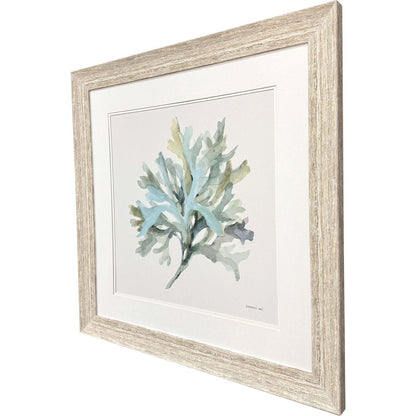 Coastal Bliss I Distressed White Framed Wall Art HomeRoots