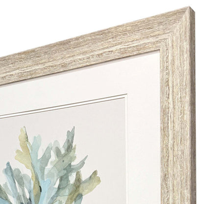 Coastal Bliss I Distressed White Framed Wall Art
