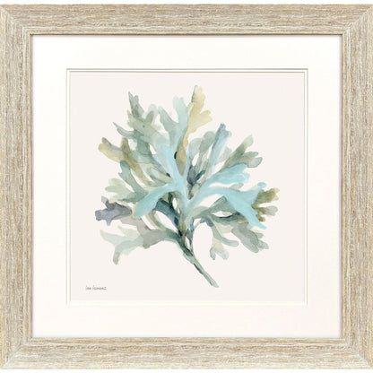 Coastal Bliss I Distressed White Framed Wall Art