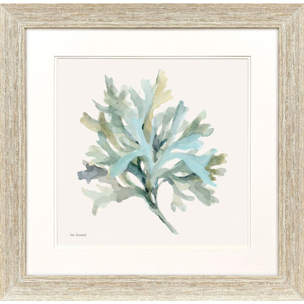 Coastal Bliss I Distressed White Framed Wall Art HomeRoots