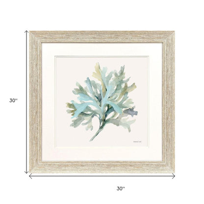 Coastal Bliss I Distressed White Framed Wall Art HomeRoots