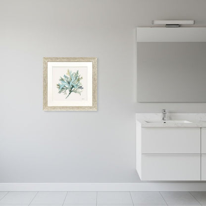 Coastal Bliss I Distressed White Framed Wall Art