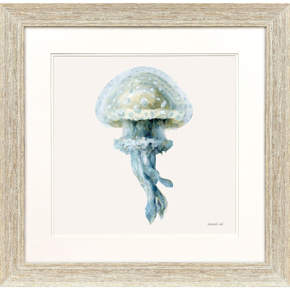 Coastal Bliss II Distressed White Framed Wall Art HomeRoots