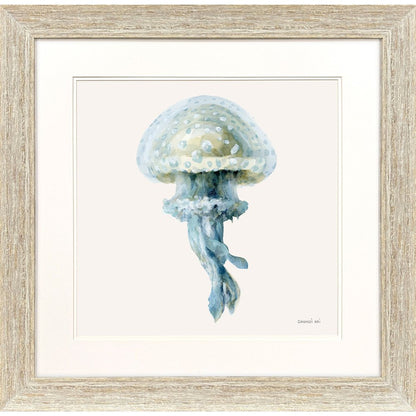 Coastal Bliss II Distressed White Framed Wall Art HomeRoots