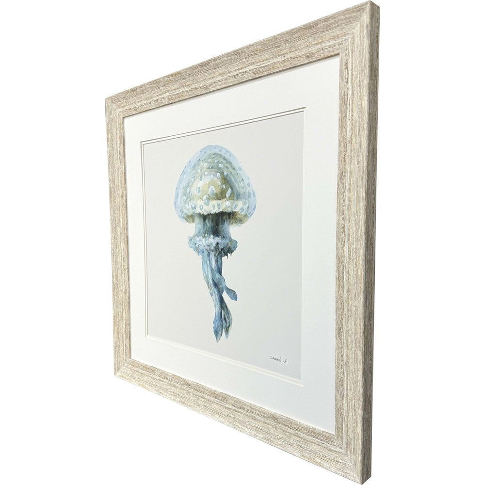 Coastal Bliss II Distressed White Framed Wall Art HomeRoots