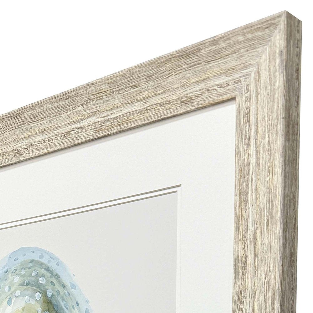 Coastal Bliss II Distressed White Framed Wall Art HomeRoots