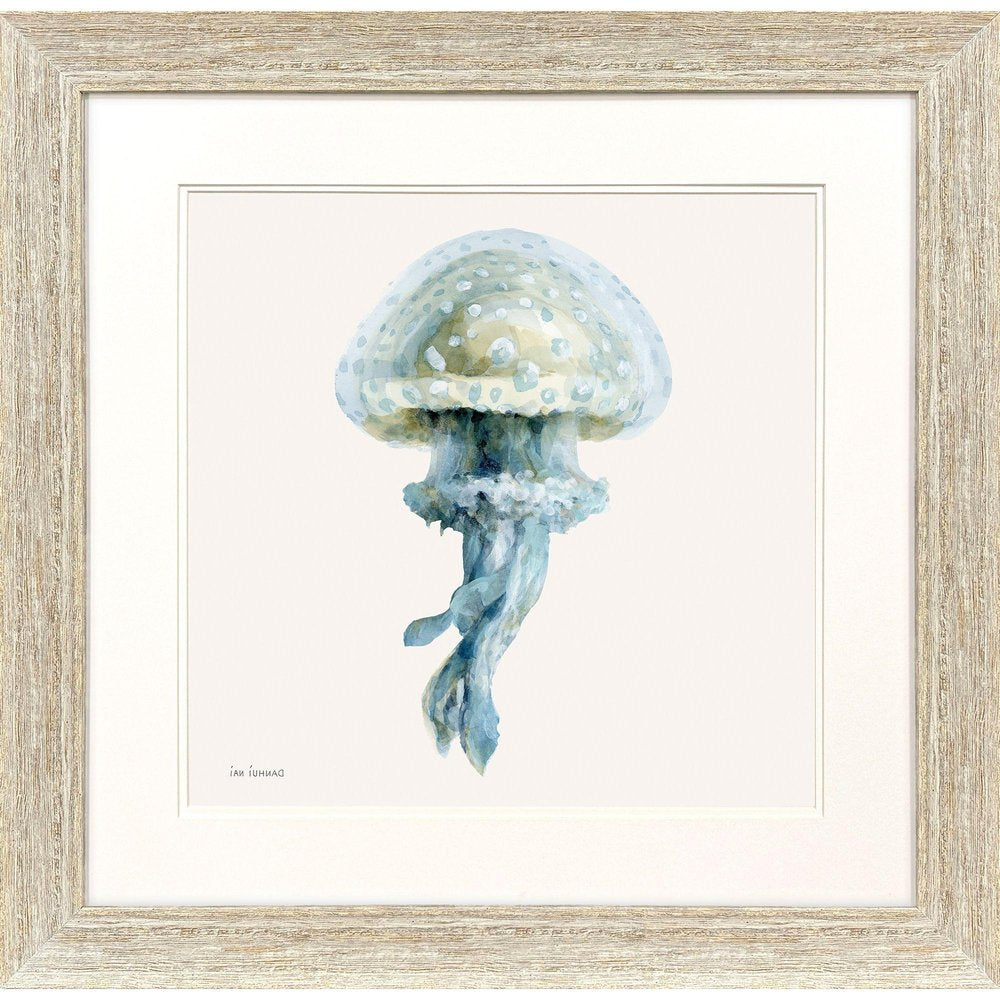 Coastal Bliss II Distressed White Framed Wall Art HomeRoots