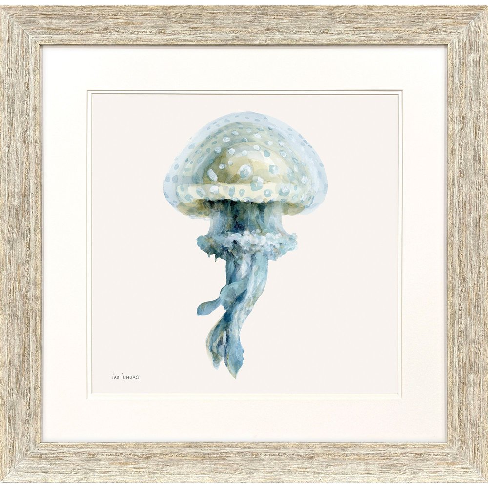 Coastal Bliss II Distressed White Framed Wall Art HomeRoots