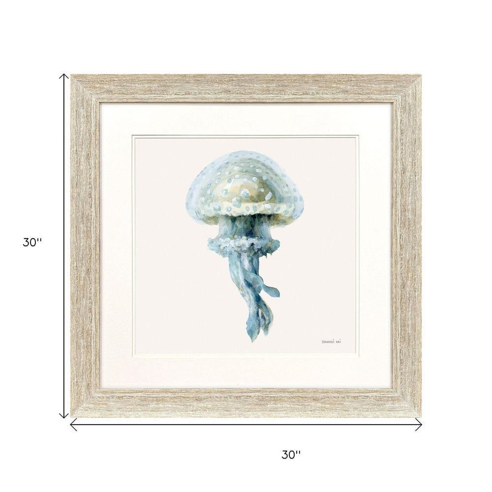 Coastal Bliss II Distressed White Framed Wall Art HomeRoots