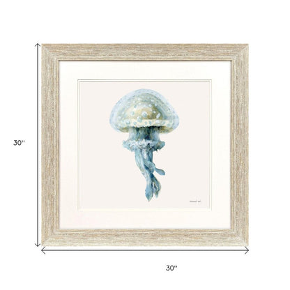 Coastal Bliss II Distressed White Framed Wall Art HomeRoots
