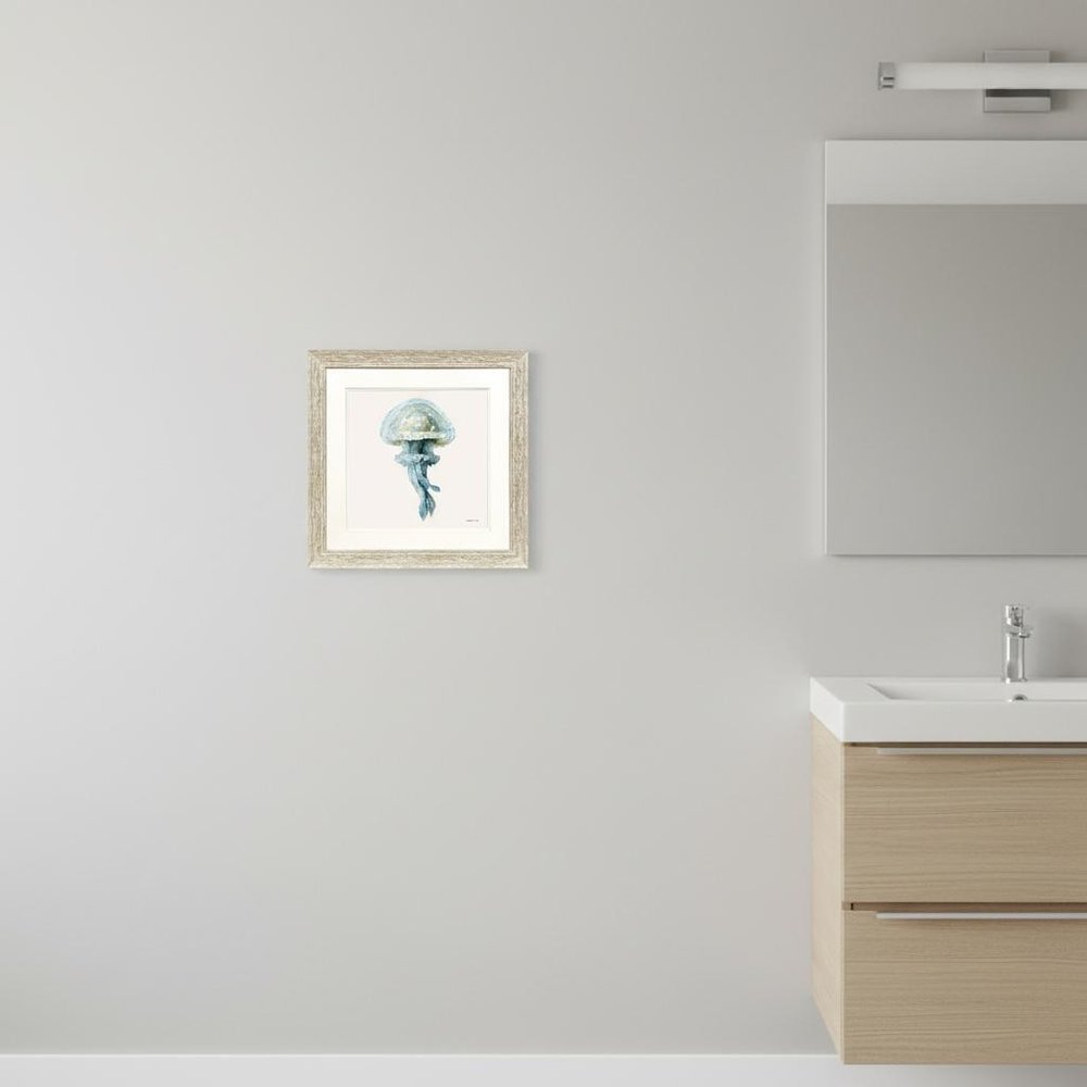 Coastal Bliss II Distressed White Framed Wall Art HomeRoots