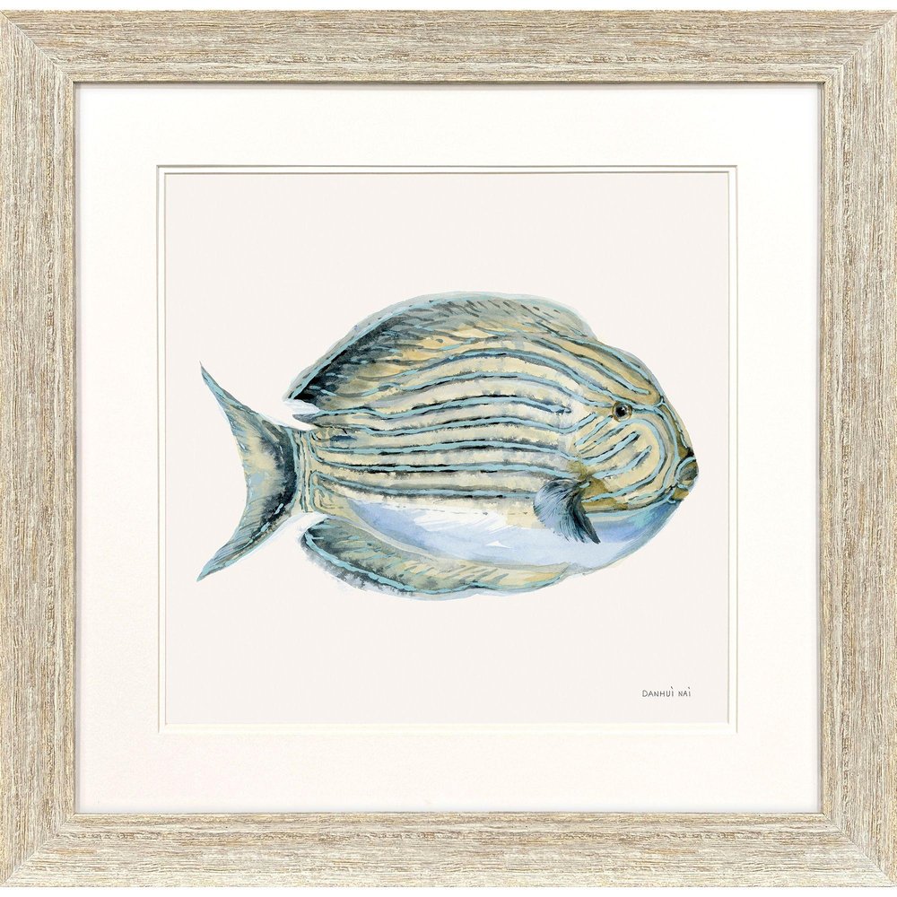Coastal Bliss III Distressed White Framed Wall Art HomeRoots