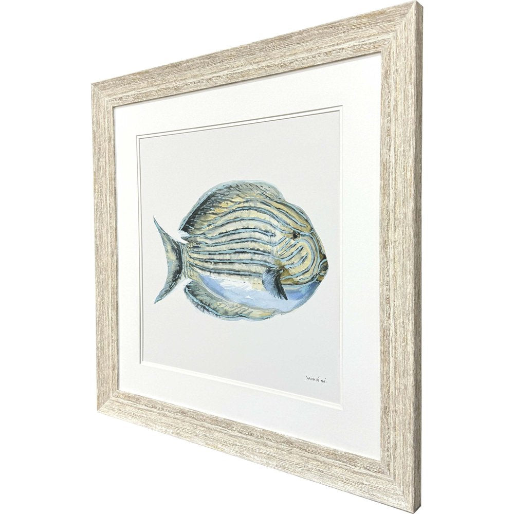 Coastal Bliss III Distressed White Framed Wall Art HomeRoots