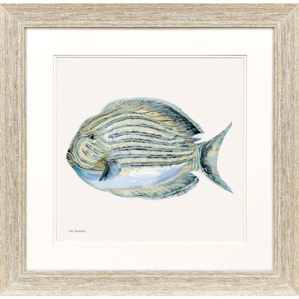 Coastal Bliss III Distressed White Framed Wall Art HomeRoots