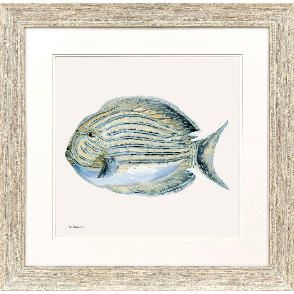 Coastal Bliss III Distressed White Framed Wall Art HomeRoots
